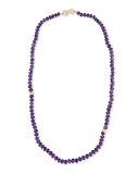 Single-Strand Faceted Amethyst Necklace, 30"