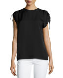 Malkara Drawstring Modern Georgette Top