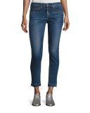 Dre Skinny Capri Jeans with Released Hem, Livington