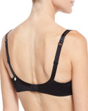 Roxane Full-Cup Lace Bra, Black