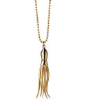 18K Gold Octopus Charm Necklace