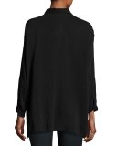 Hummingbird Long-Sleeve Embroidered Blouse