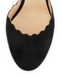 Lauren Scalloped d'Orsay Pump, Black