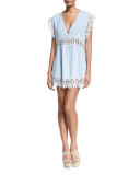 Stevie Lace-Insert Mini Dress