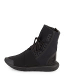 Qasa Men's High-Top Sneaker Boot, Black