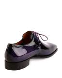 Arca Patent Leather Derby Shoe, Purple