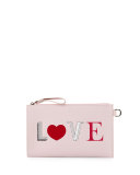 Kiss & Love Flat Clutch Bag