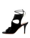 Sexy Thing Suede 85mm Sandal, Black