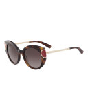 Signature Colorblock Cat-Eye Sunglasses