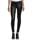 Hyde Essex Leather & Denim Skinny Jeans