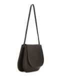 Fan Bag 12 Leather Shoulder Bag, Black