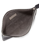 Monili Fringe Leather Wristlet Clutch Bag