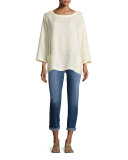 Organic Handkerchief Linen Tunic w/ Pockets