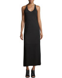 Malibu Sleeveless Knit Maxi Dress, Black