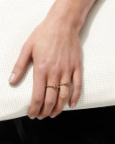 Handcuff Chain 18k Gold & Diamond Ring