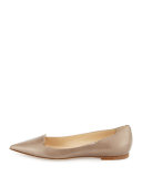 Attila Glitter Patent Flat, Sand