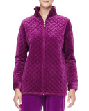 Quilted Velour Jacket