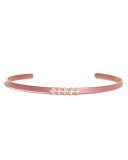 Cosmos Half-Row Titanium Bracelet with Diamonds, Pink