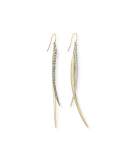 Crystal-Encrusted Spear Earrings