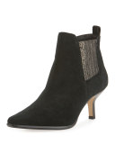 Latour Suede Pointed-Toe Bootie