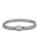 Extra Small Chain Bracelet w/ Diamond Pave Clasp