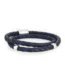 Silver Leather Casing Bracelet