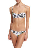 Floral-Printed Two-Piece Underwire Bikini Swimsuit Set