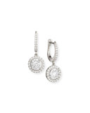Bouquet 18k White Gold Diamond Dangle Earrings