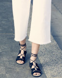 The Cropped Hampden Trousers, Sugar W/Raw Hem