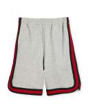 Felted Jersey Shorts, Multicolor, Size 4-12