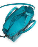 Swagger 27 Leather Satchel Bag, Turquoise
