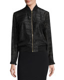 Cityscape Fil Coupe Sonja Bomber Jacket, Black