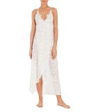 Opal Floral-Print Nightgown, White