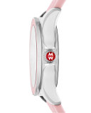 Cape Topaz Watch w/Silicone Strap, Pink