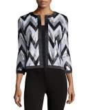 Zigzag-Sequined Jacket 
