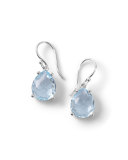 Silver Rock Candy Pear Drop Earrings in Blue Topaz