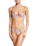 Douceur Fougere Lace Contour Bra, Pink