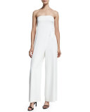 Strapless Wide-Leg Jumpsuit