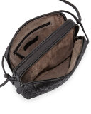 Intrecciato Double-Compartment Bag, New Light Gray