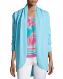 Bryn Cashmere Ruffle-Back Cardigan