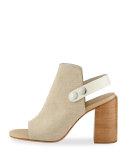 Leigh Canvas City Sandal, Beige