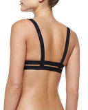 Neutra Strappy-Back Swim Top, Black