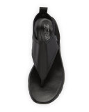 ZeroGrand Leather/Mesh Thong Sandal, Black