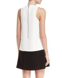 Dorma Paneled Sleeveless Shift Dress
