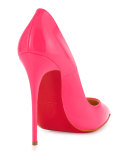 So Kate Patent 120mm Red Sole Pump, Shocking Pink