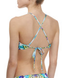 Kamari Reflection Printed High-Neck Swim Top