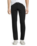 Raffi Stretch-Wool Slim Pants, Charcoal