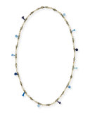 Livie Beaded Tassel Necklace, 42"