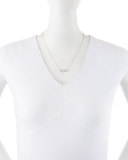 18k White Gold Diamond Infinity Necklace