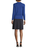 Textured Flirt Skirt, Japanese Violet, Petite